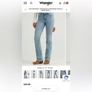 Wrangler Women's Light Blue High Rise Jeans